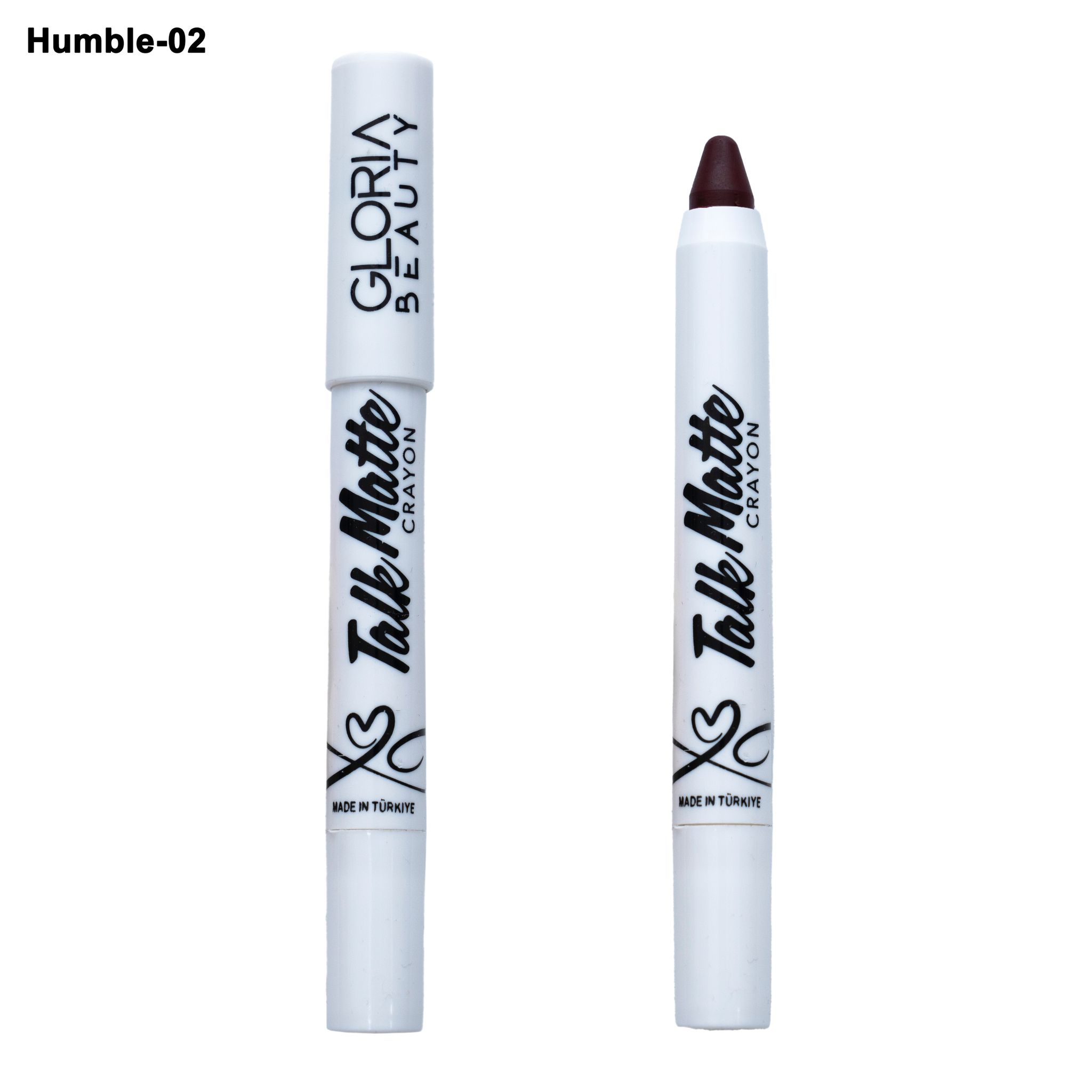 02-4.jpeg Gloria Beauty Talk Matte Crayon Lipstick - 02 - Humble - Image 1
