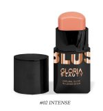 Gloria Beauty Natural Glow Blusher Stick - 02 INTENSE