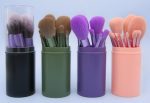 Gloria Beauty 11 Piece Brush Set with Holder- Green - Image 2