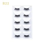GLORIA BEAUTY FLAWLESS 5PC EYELASH SET- B22