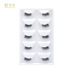 GLORIA BEAUTY FLAWLESS 5PC EYELASH SET- B33