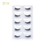 GLORIA BEAUTY FLAWLESS 5PC EYELASH SET- B78