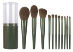 Gloria Beauty 11 Piece Brush Set with Holder- Green - Image 4