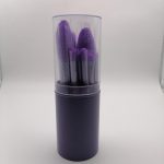 Gloria Beauty 11 Piece Brush Set with Holder- Black