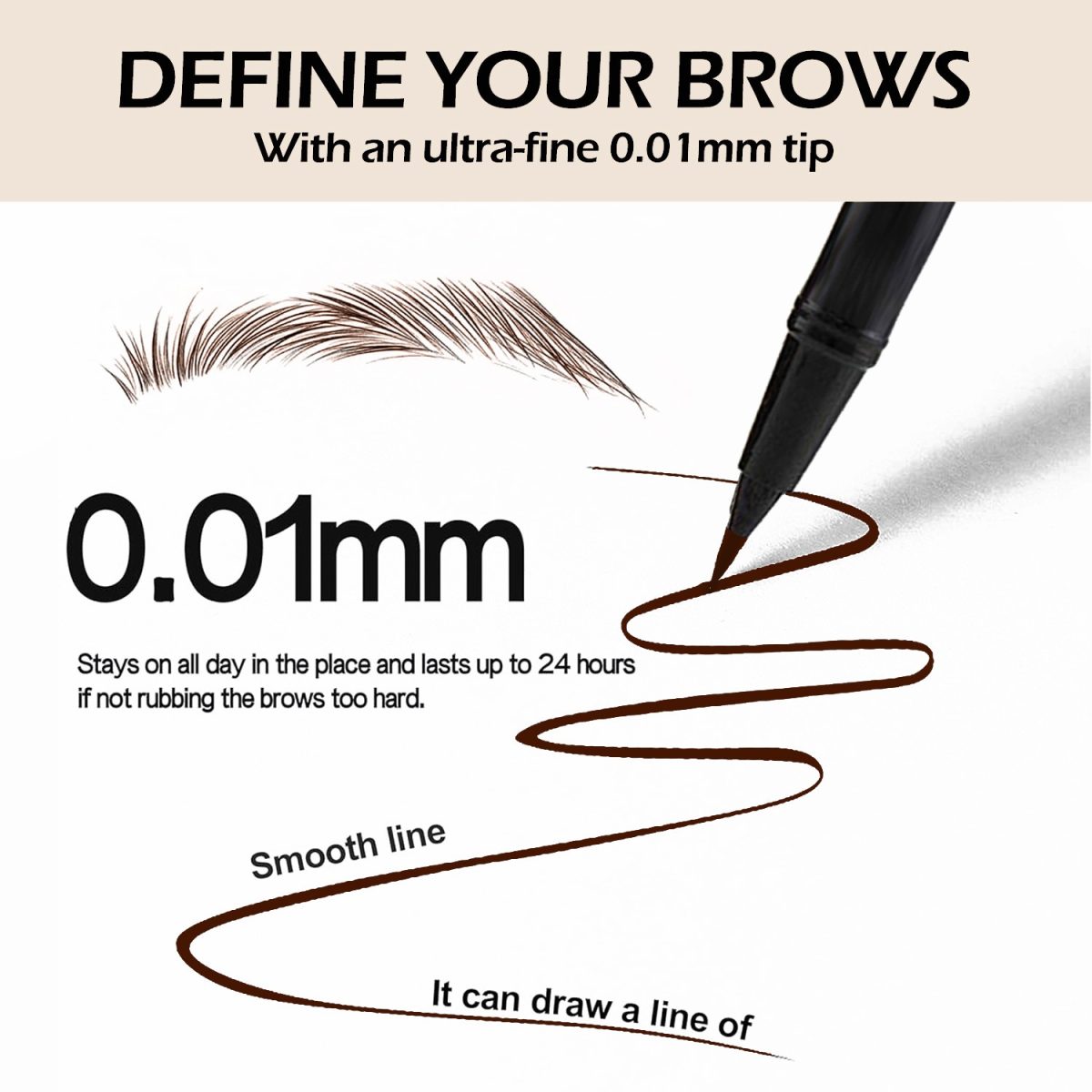 Gloria Beauty Brow Liner - 01 Brown - Image 3