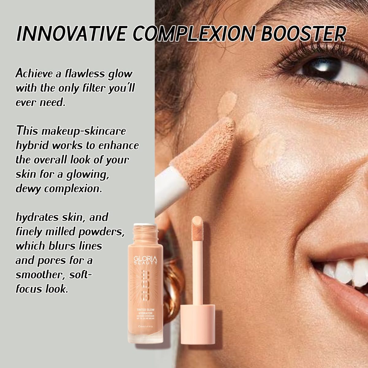 Gloria Beauty Tinted Glow Hydrator Foundation 02 - Image 4