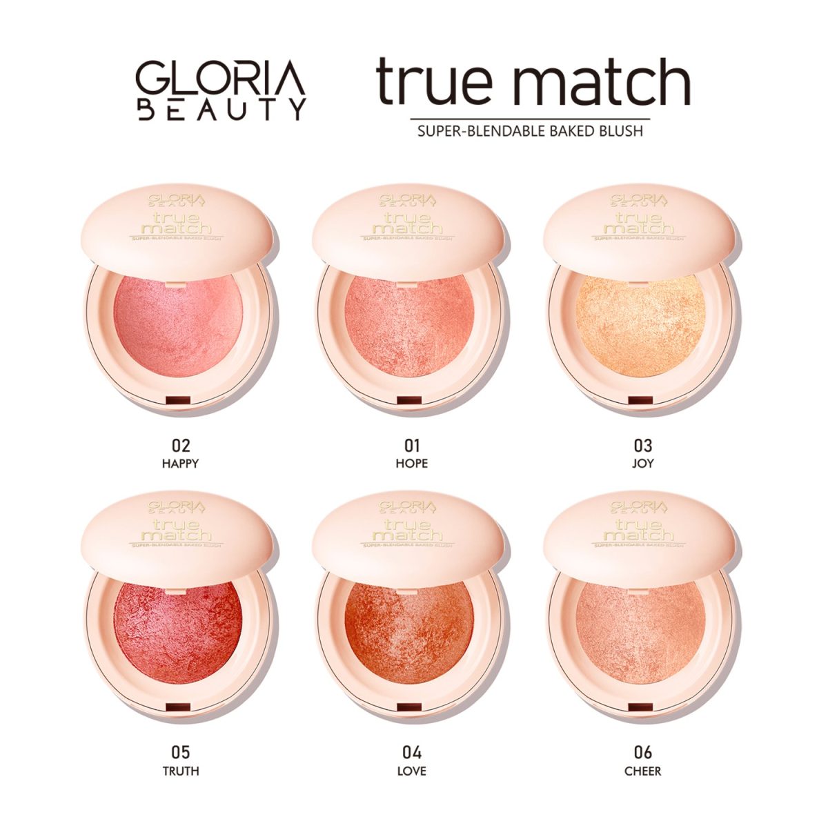 Gloria Beauty True Match Baked Blusher 05- Truth - Image 6