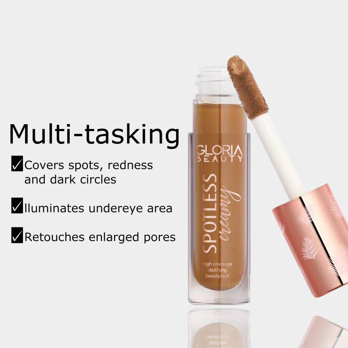 Gloria Beauty Spotless Creamy Concealer 07- Almond - Image 4