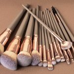 Gloria Beauty 15 Piece Brush Set - Grey